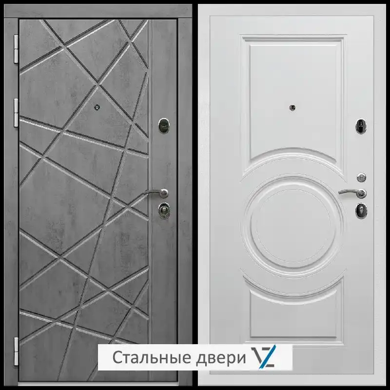Дверь входная металлическая VZ Престиж Белая шагрень Бетон графит ФЛ - 69 / МС-100 матовый Дверь входная металлическая VZ Престиж Белая шагрень Бетон графит ФЛ - 69 / МС-100 матовый